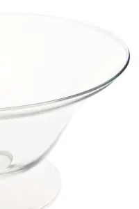 Maison by Premier Ambra Clear Glass Fluted Bowl