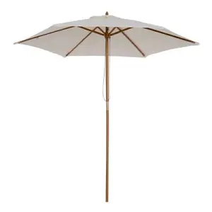 2.4m Outdoor Cream Garden Parasol