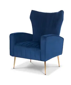 Velvet Blue Talia Accent Chair