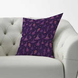 Witch Hats And Broomsticks Cushions 33cm x 48cm