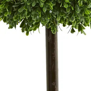 PAIR of 3ft Artificial Plants Boxwood Topiary Ball Trees