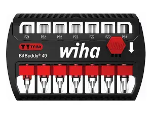 Wiha 42099 BitBuddy Pozidriv TY Bit Set, 7 Piece WHA42099