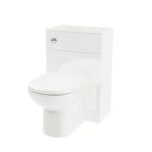 Nes Home Dyon Back To Wall WC Unit & BTW Toilet Pan White