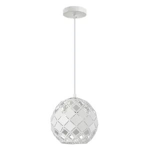 Luminosa Paulela Modern 1 Light Dome Pendant Ceiling Light, E27