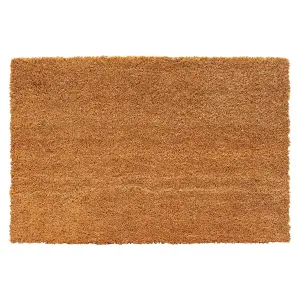 Heavy Duty Non Slip Natural Coco Door Mat - For Home Coir Entrance Porch 40 X 60cm Front Doormat High Absorbency - Dirt Trapper