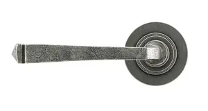 From The Anvil Pewter Avon Round Lever on Rose Set (Plain) - Unsprung