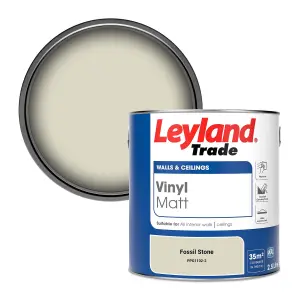 Leyland Trade Vinyl Matt Walls & Ceilings Emulsion Paint Fossil Stone (PPG1102-2) 2.5L