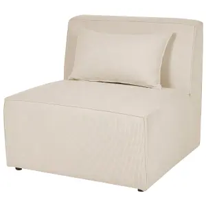 Jumbo Cord Chaise Lounge Beige LEMVIG