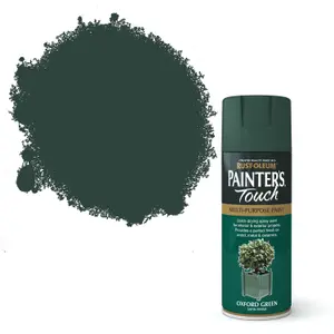 Rust-Oleum Painter's Touch Oxford green Satinwood Multi-surface Decorative spray paint, 400ml