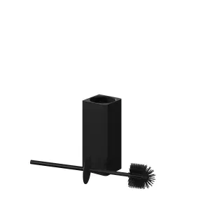 GoodHome Elland Black Polypropylene (PP), steel & thermoplastic rubber Toilet brush & holder