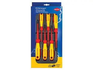 Knipex 00 20 12 V05 VDE Screwdriver Set, 6 Piece KPX002012V05