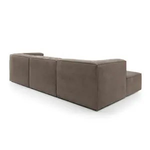 Doris Modular Corner Sofa in Brown Chenille