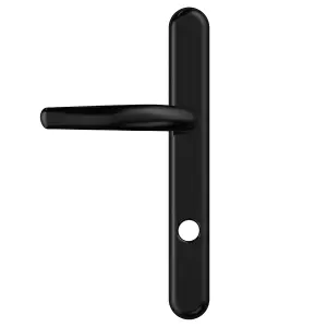 UAP High Security Long Backplate Signature - Door Handle - 243mm - Black