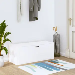 Berkfield Wall Shoe Cabinet White 100x35x38 cm Engineered Wood