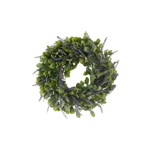 Smart Garden Artificial Door Wreath Lavender Purple Realistic UV Resistant