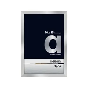 nielsen Alpha Aluminium Picture Frame Silver / 10cm W x 15cm H