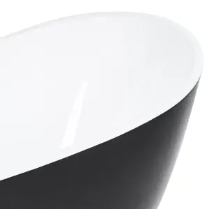 Freestanding Bath 1700 x 770 mm Black ANTIGUA