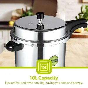 Royalford Stove Top Pressure Cooker, 10L 10 L