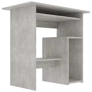 Berkfield Desk Concrete Grey 80x45x74 cm Engineered Wood