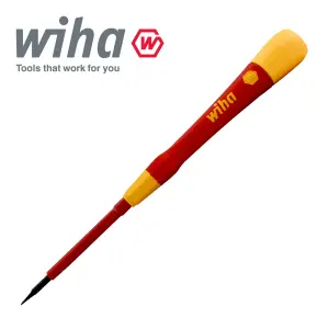 Wiha Slotted Screwdriver PicoFinish 2.5mm VDE Electrician Rotating Cap 42376