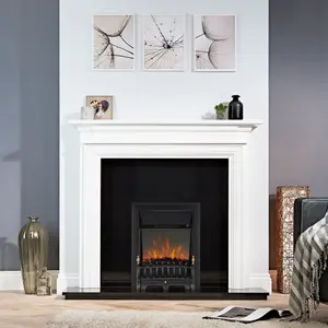 Focal Point Blenheim 2kW Electric Fire With reflective glass flame (H)555mm (W)390mm (D)114mm