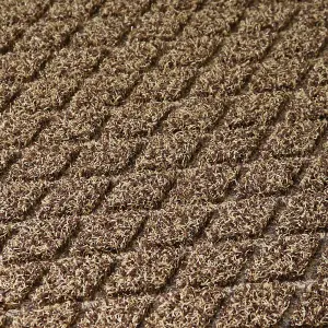 JVL Dirt Defender Scraper Doormat 40x60cm Diamond Beige