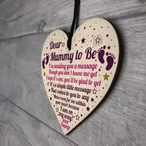 Red Ocean Mummy To Be Gifts From Bump Baby Shower Gift Mummy To Be Birthday Card Wooden Heart Plaque