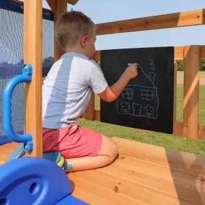 Backyard Discovery Bay Pointe Cedar Wooden Climbing Frame with 2 x Swings and 1 x Slide