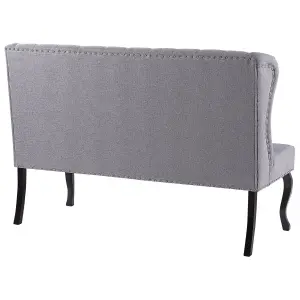 2 Seater Fabric Kitchen Sofa Grey TORSBY