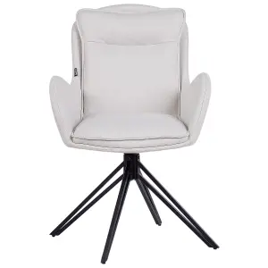 Set of 2 Chairs AVELAR Light Beige