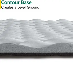 Contour Camping Mat 15mm Thick Sleeping Roll Pad Waterproof Lightweight Grey Trail