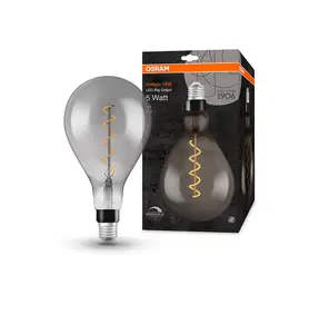 Osram LED Filament Giant GLS 4W E27 Dimmable Vintage 1906 Extra Warm White Smoke