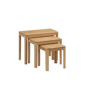 Remi 3 Piece Nest of Tables Oak