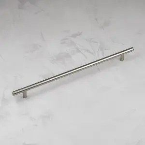 320mm Brushed Nickel Cabinet Handle Grey Kitchen Cupboard Door Drawer Pull Bathroom Bedroom Furniture Replacement