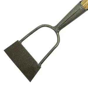 JCB Heritage Garden Hoe 130 x 150 mm Carbon Steel Blade, Ash Handle JCBHDUHO01