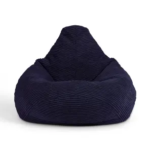 icon Kids Dalton Corduroy Bean Bag Chair Navy Blue Childrens Bean Bags