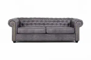 Furniture Stop - Hever™ Chesterfield Sofa Bed 3 Seater