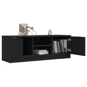 vidaXL TV Cabinet Black 102x35x36.5 cm Engineered Wood