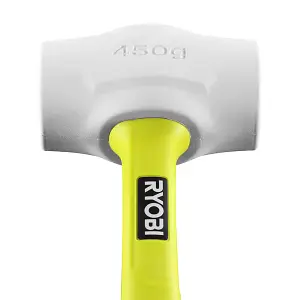 Ryobi Fibreglass Rubber Mallet (450g, White) - RHHM450W