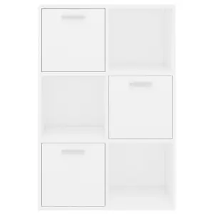 Berkfield Storage Cabinet White 60x29.5x90 cm Engineered Wood