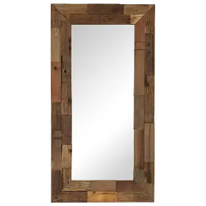 Berkfield Mirror Solid Reclaimed Wood 50x110 cm