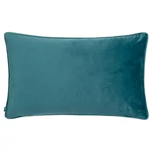 Deethya Abyss Coral Teal Rectangular Throw Cushion Covers