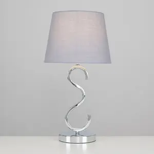 Champagne 48.5cm Table Lamp Grey / No