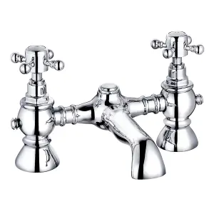 Rinse Bathrooms Traditional Victorian Bathroom Crosshead Bath Filler Tap