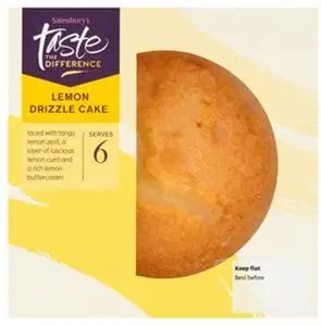 Sainsbury's Lemon Drizzle Cake, Taste The Difference 405G