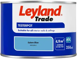 Leyland Trade Vinyl Matt Walls & Ceilings Emulsion Paint Salem Blue (PPG1239-4) 350ml Tester