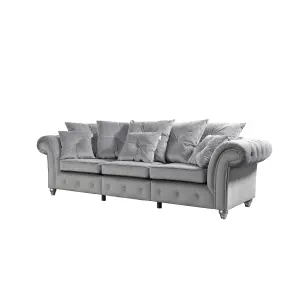 The Great British Sofa Company Kensington Pair of 3 Seater Velvet Sofas