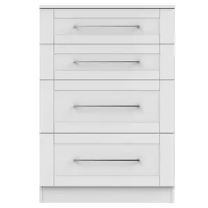 Ripon 4 Drawer Deep Chest in Grey Ash (Ready Assembled)