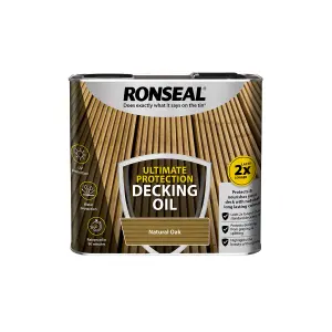 Ronseal Ultimate Natural oak Decking Wood oil, 2.5L