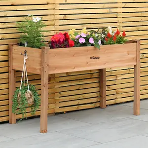 Woodside Raised Wooden Flower Bed